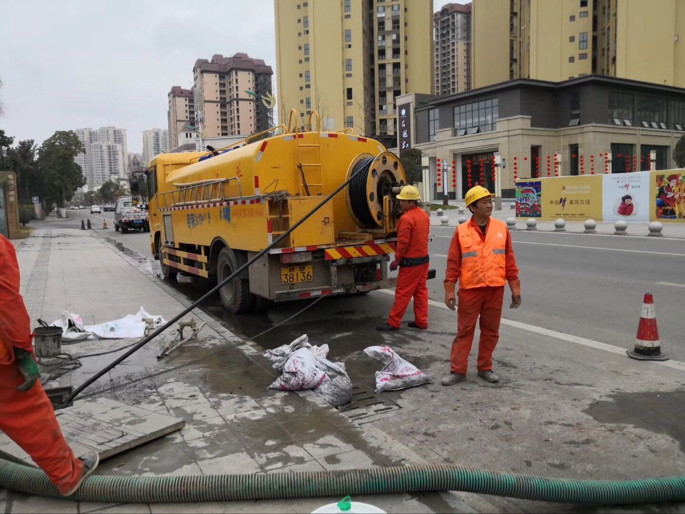 蜀山排污管道清淤-管道清洗